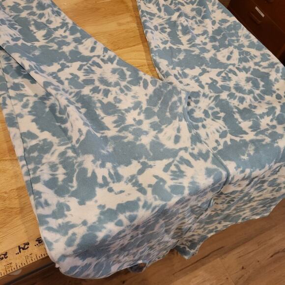 Colsie Blue Tie Dye Jersey Sweatpants Overalls XL 21" P2P (See photo for Spot) - Picture 13 of 14